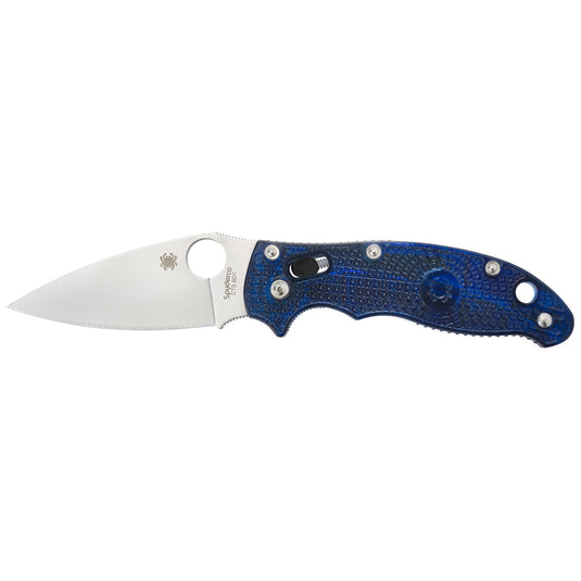 SPYDERCO MANIX2 BLUE FRCP PLAIN - SPYC101PBL2 - Marksmans Corner