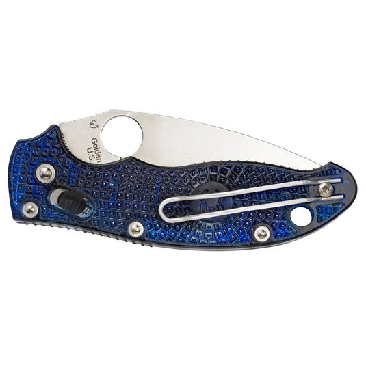 SPYDERCO MANIX2 BLUE FRCP PLAIN - SPYC101PBL2 - Marksmans Corner