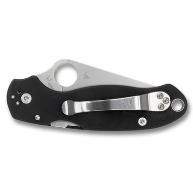 SPYDERCO PARA 3 G10 BLK PLAINEDGE - SPYC223GP - Marksmans Corner