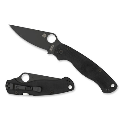 SPYDERCO PARA MILITARY 2 G10 BLK BLD - SPYC81GPBK2 - Marksmans Corner