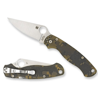 SPYDERCO PARA MILITARY 2 PLAIN - SPYC81GPCMO2 - Marksmans Corner