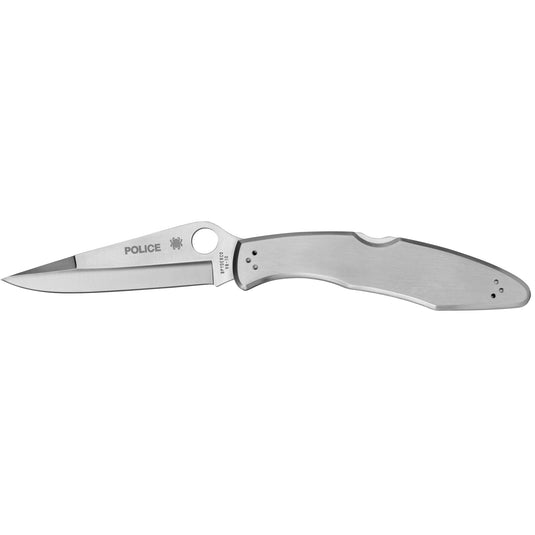 SPYDERCO POLICE STNLS PLAINEDGE - SPYC07P - Marksmans Corner