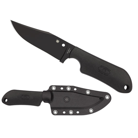 SPYDERCO STREET BEAT LW BLK PLN - SPYFB15PBBK - Marksmans Corner