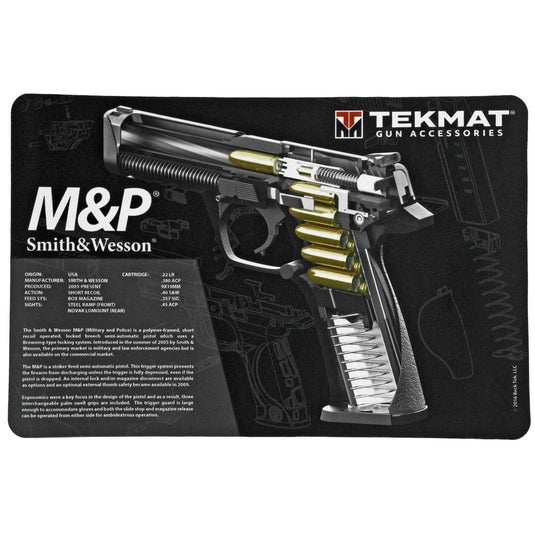 TEKMAT CUTAWAY PSTL MAT SW M&P BLK - TEKR17-SW-MP-CA - Marksmans Corner