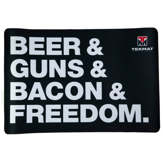 TEKMAT MAT BEER/GUNS/BACON & FREEDOM - TEKR17-BGBF - Marksmans Corner