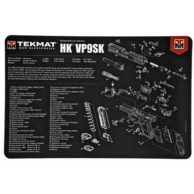 TEKMAT PISTOL MAT H&K VP9SK - TEKR17-HK-VP9SK - Marksmans Corner