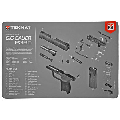 TEKMAT PISTOL MAT SIG P365 - TEKR17-SIGP365 - Marksmans Corner