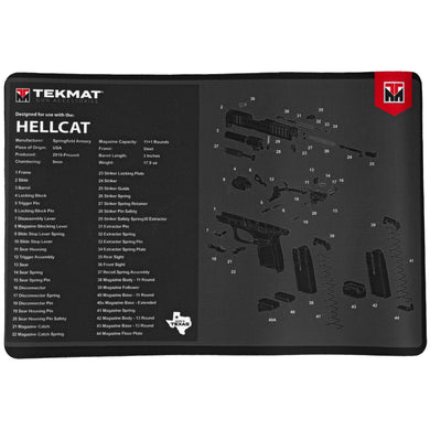 TEKMAT PISTOL MAT SPRNGFLD HELLCAT - TEKR17-HELLCAT - Marksmans Corner