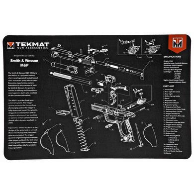 TEKMAT PISTOL MAT S&W M&P BLK - TEKR17-SW-MP - Marksmans Corner