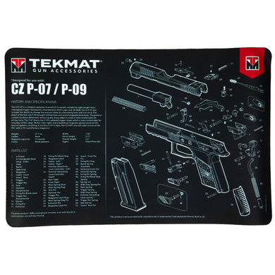 TEKMAT PSTL MAT FOR CZ P07/P09 BLK - TEKR17-CZP07 - Marksmans Corner