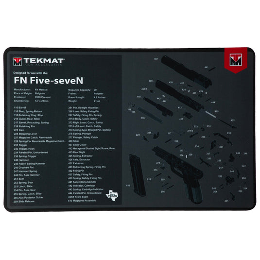 TEKMAT PSTL MAT FOR FN FIVE SVN BLK - TEKR17-FN-FV-SVN - Marksmans Corner