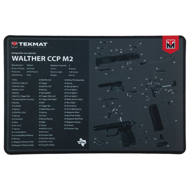 TEKMAT PSTL MAT FOR WALTHER CCP M2 - TEKR17-WAL-CCP-M2 - Marksmans Corner