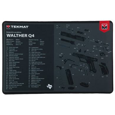 TEKMAT PSTL MAT FOR WALTHER Q4 SF - TEKR17-WAL-Q4-SF - Marksmans Corner