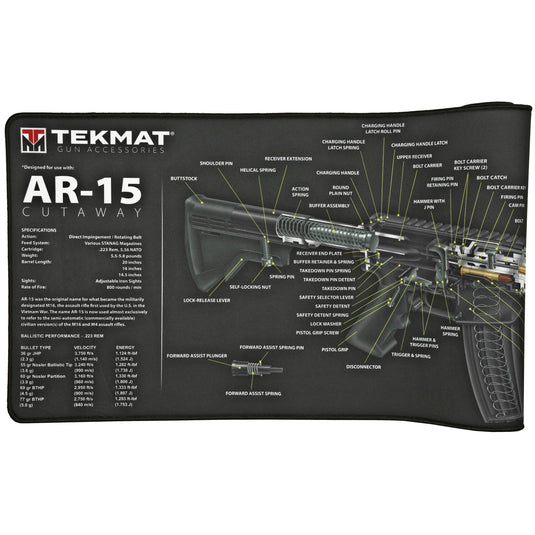 TEKMAT ULTRA CUTAWAY RIFLE MAT AR15 - TEKR44-AR15-CA - Marksmans Corner