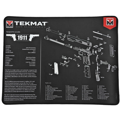 TEKMAT ULTRA PSTL MAT 1911 BLK - TEKR20-1911 - Marksmans Corner