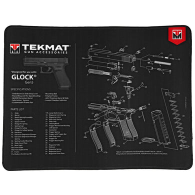 TEKMAT ULTRA PSTL MAT FOR GLK GEN5 - TEKR20-GLOCK-G5 - Marksmans Corner
