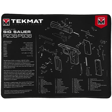 TEKMAT ULTRA PSTL MAT SIG P238 - TEKR20-SIGP238 - Marksmans Corner