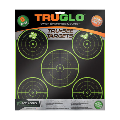 TRUGLO TRU-SEE 5 BULL TGT 12X12 6PK - TG11A6 - Marksmans Corner