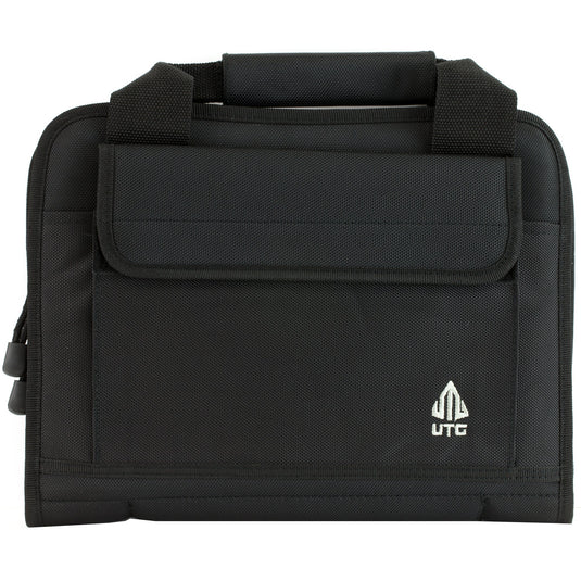 UTG DELUXE DOUBLE PISTOL CASE BLK - UTGPVC-PC02B - Marksmans Corner