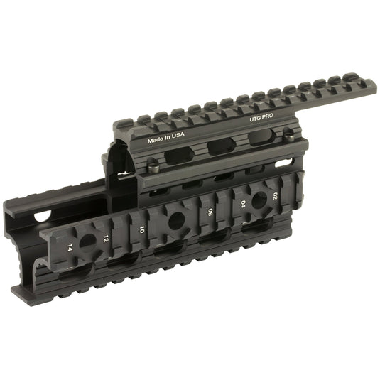 UTG PRO AK-47 TACT QUAD RAIL BLK - UTGMTU009 - Marksmans Corner