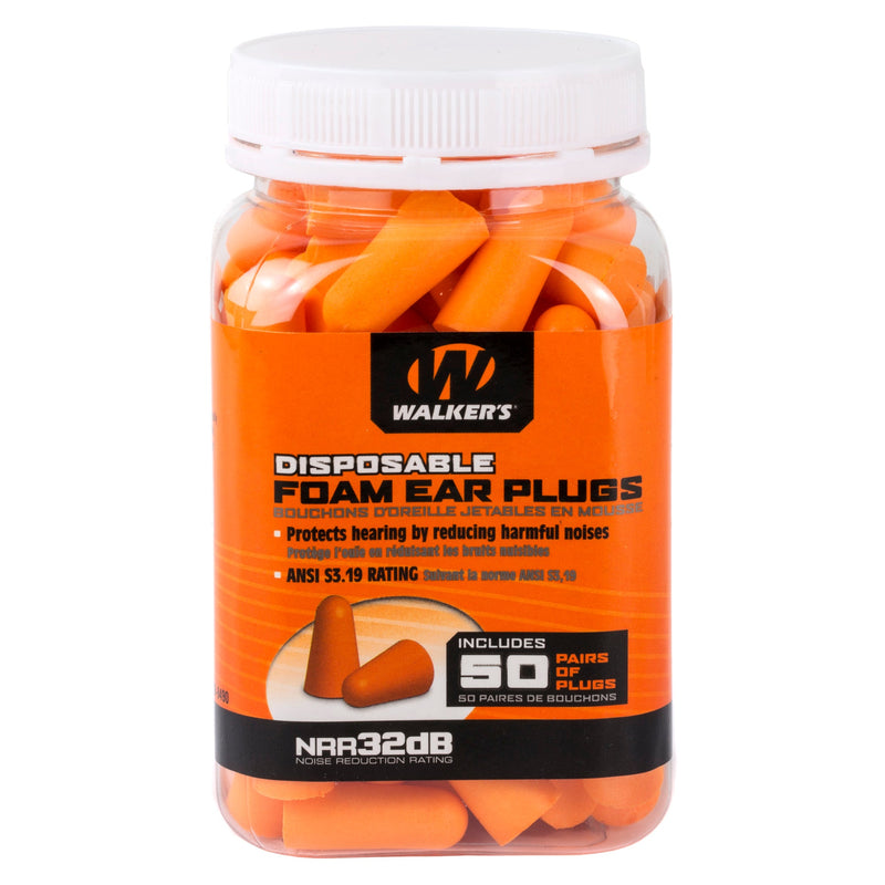 Load image into Gallery viewer, WALKER&#39;S FOAM EAR PLUGS 50PK JAR - WALGWP-FP-50PK - Marksmans Corner
