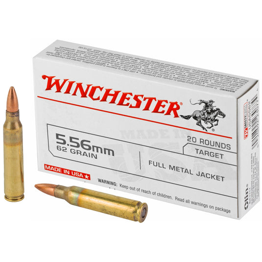 WIN 556MM 62GR FMJ USA 20/1000 - WNUSA5562 - Marksmans Corner