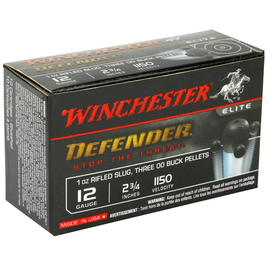 WIN DEFENDER 12GA 2.75 3-00/1OZ 10/ - WNS12PDX1 - Marksmans Corner