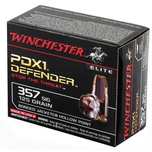 WIN DEFENDER 357SIG 125GR JHP 20/200 - WNS357SPDB - Marksmans Corner