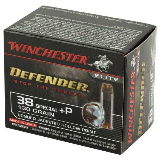 WIN DEFENDER 38SPL+P 130G JHP 20/200 - WNS38PDB - Marksmans Corner