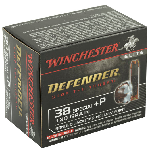 WIN DEFENDER 38SPL+P 130G JHP 20/200 - WNS38PDB - Marksmans Corner