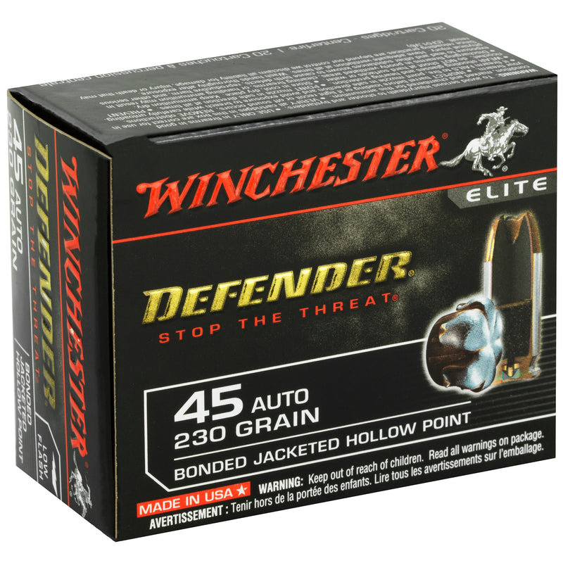 Load image into Gallery viewer, WIN DEFENDER 45ACP 230GR JHP 20/200 - WNS45PDB - Marksmans Corner
