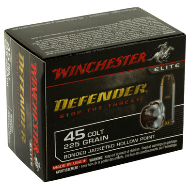 WIN DEFENDER 45LC 225GR JHP 20/200 - WNS45CPDB - Marksmans Corner