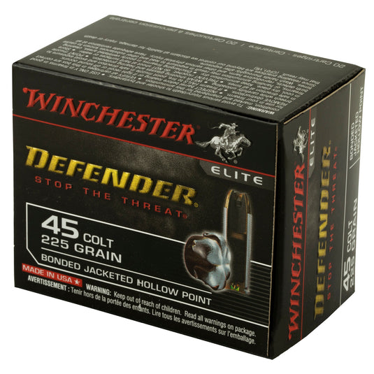 WIN DEFENDER 45LC 225GR JHP 20/200 - WNS45CPDB - Marksmans Corner