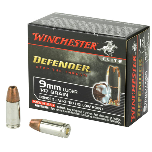 WIN DEFENDER 9MM 147GR JHP 20/200 - WNS9MMPDB1 - Marksmans Corner