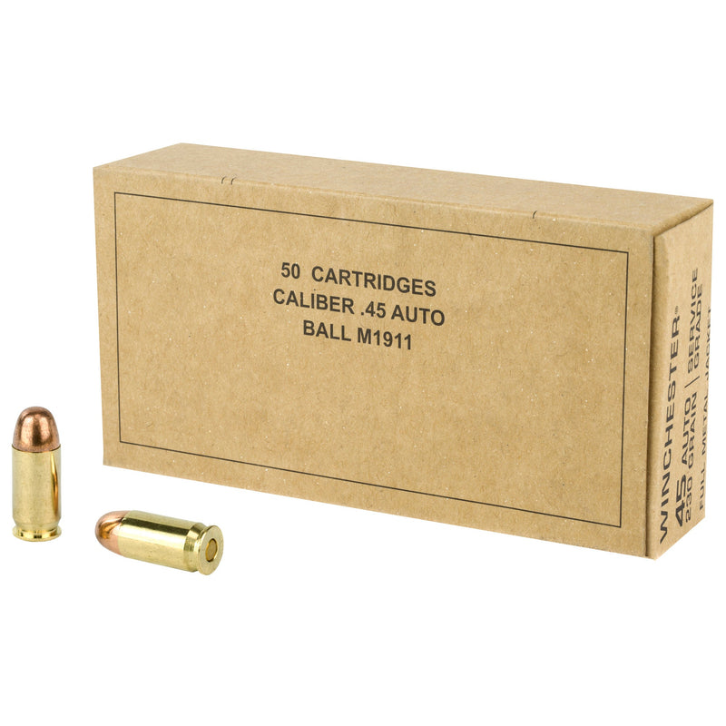 Load image into Gallery viewer, WIN SERVICE GRADE 45ACP 230GR 50/500 - WNSG45W - Marksmans Corner
