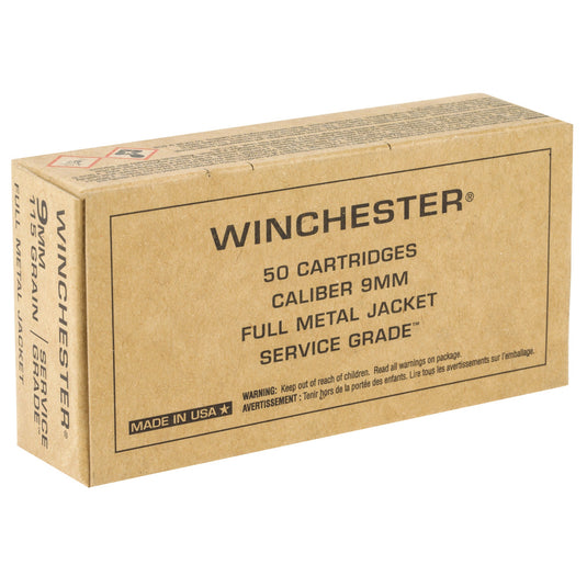 WIN SERVICE GRADE 9MM 115GR 50/500 - WNSG9W - Marksmans Corner