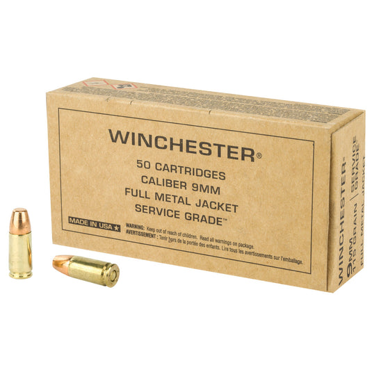 WIN SERVICE GRADE 9MM 115GR 50/500 - WNSG9W - Marksmans Corner