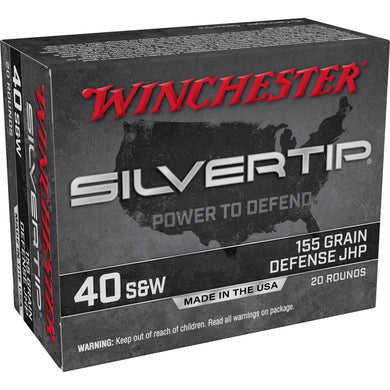 WIN SILVERTIP 40 S&W 155GR HP 20/200 - WNW40SWST - Marksmans Corner