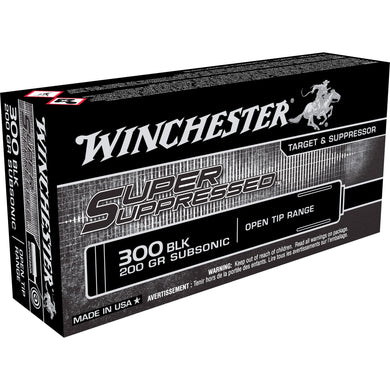 WIN SPPRSSD 300BLK 200GR OT 20/200 - WNSUP300BLK - Marksmans Corner