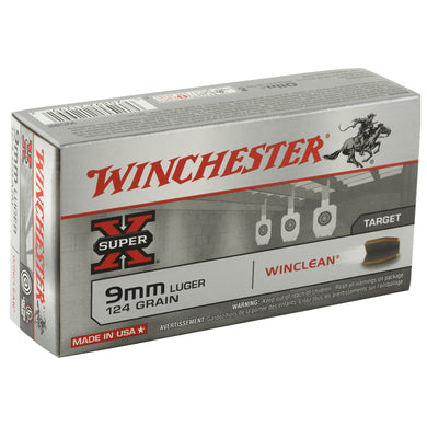 WIN SPRX WINCLEAN 9MM 124GR 50/500 - WNWC92 - Marksmans Corner