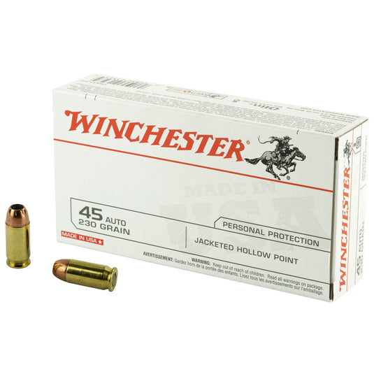 WIN USA 45ACP 230GR JHP 50/500 - WNUSA45JHPBX - Marksmans Corner