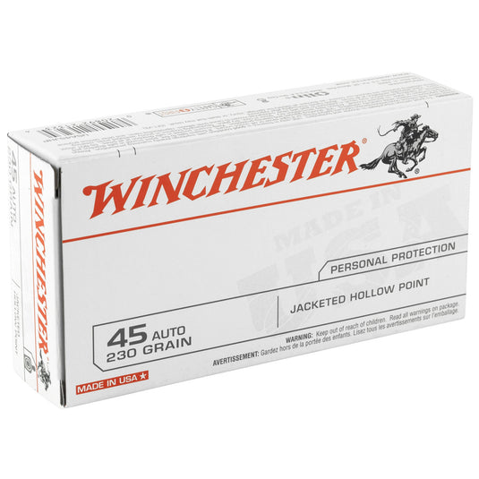 WIN USA 45ACP 230GR JHP 50/500 - WNUSA45JHPBX - Marksmans Corner