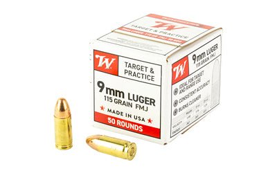 WIN USA 9MM LUGER 115GR FMJ 50/1000 - WNW9MM50 - Marksmans Corner