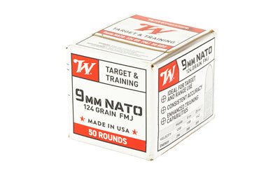 Load image into Gallery viewer, WIN USA 9MM NATO 124GR FMJ 50/1000 - WNW9NATO50 - Marksmans Corner
