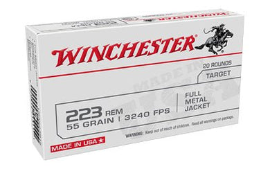 WIN USA TRGT 223REM 55GR FMJ 20/1000 - WNW223K-LC - Marksmans Corner