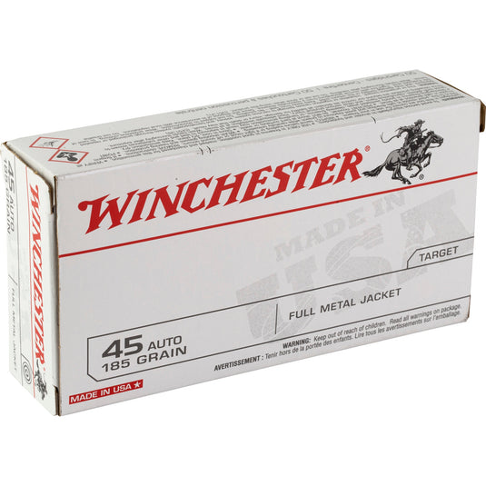 WIN USA TRGT 45AUTO 185GR FMJ 50/500 - WNUSA45A - Marksmans Corner