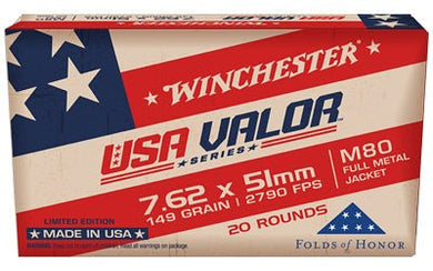 WIN USA VALOR 7.62X51 149GR 20/500 - WNUSAVM80X - Marksmans Corner